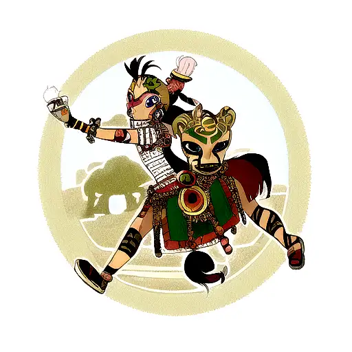 Create An Ancient History-inspired Tattoo Featuring African Masks