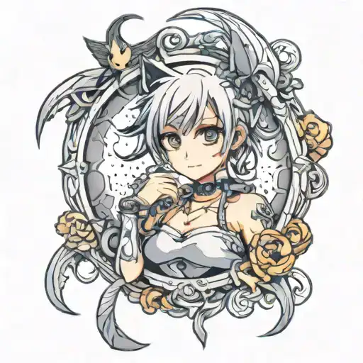 Anime Character Tattoo Ring