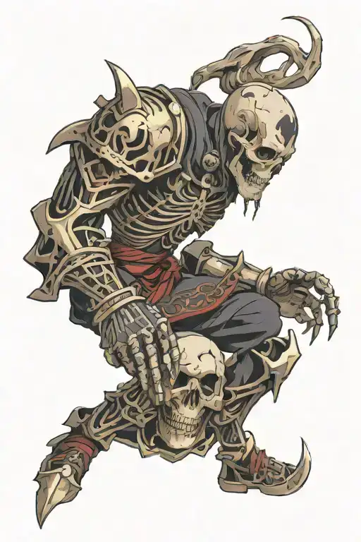 Necromancer With Skull Armour