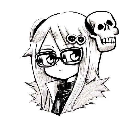 Cool Skull With Glasses
