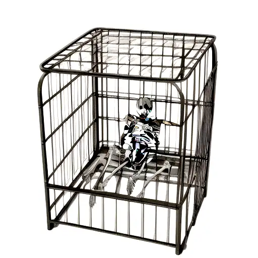 Skeleton In A Cage
