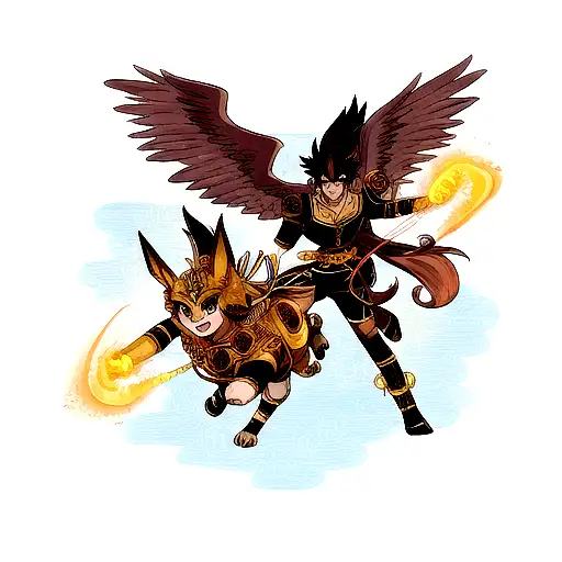 Phoenix And Anubis