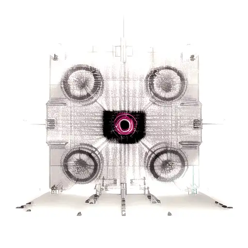 A Futuristic Laser Beam Cutting Through A Steel Book