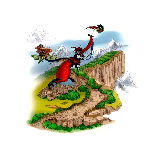 Dragon Coming Down Mountain