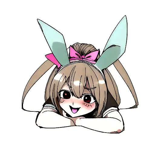 Sweet Bunny Overlaping Evil Bunny