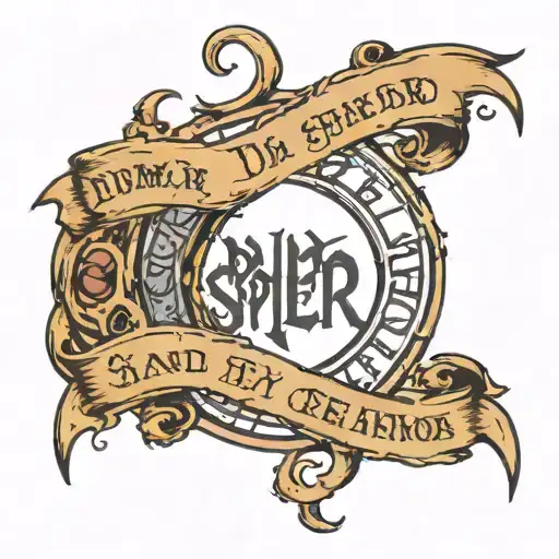 The Text Dum Spiro Spero And The Drawing Of A Crescent Moon From Any Soul Eater