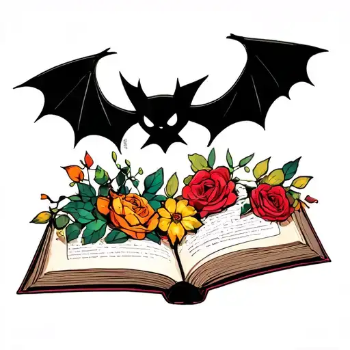 Murcielago And Open Book