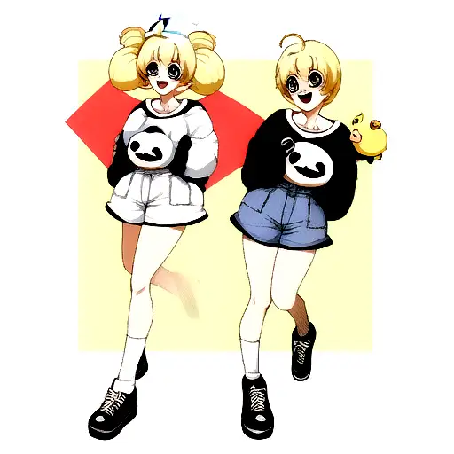 Panda Y Chica
