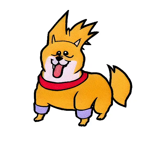 Dog As A Super Saiyan