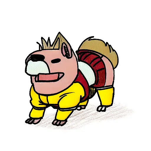 Bully Pitbull In Super Saiyan Armor