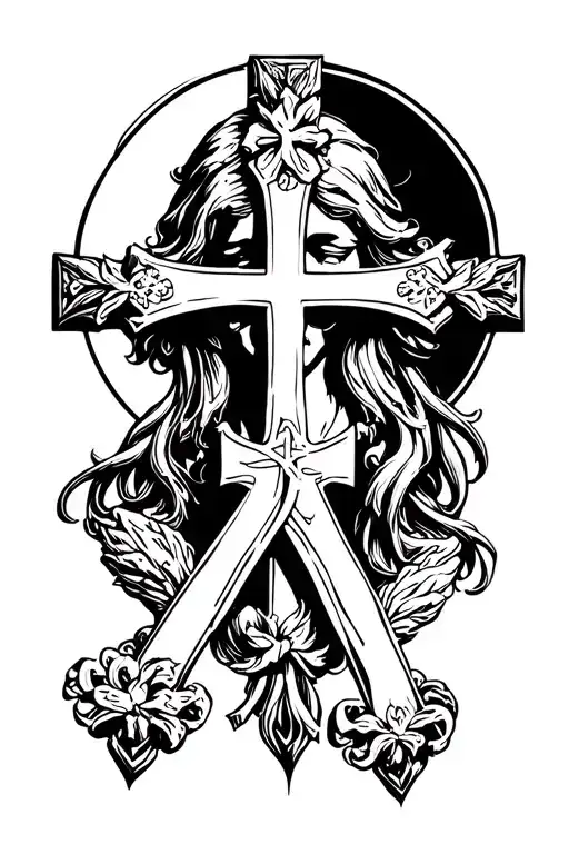 Holy Cross Catholic Style For Center Chest