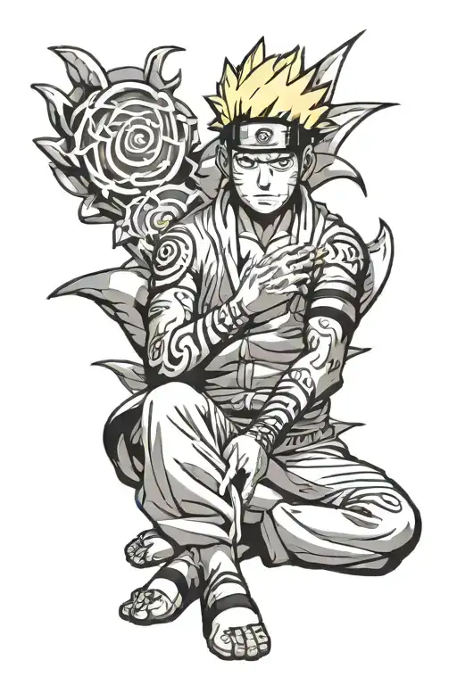 Naruto Meditating Man