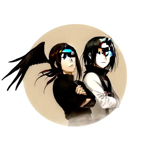 Itachi And Crow Inside A Arm Band