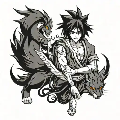 Sasuke Uchiha Tattoo Ideas With The Nine Tailed Fox