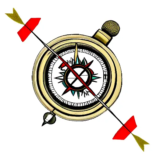 Arrow Crossing Compass