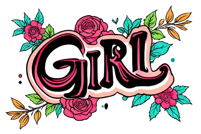 Logo With The Word Girl