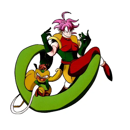 Shenron From Dragon Ball Z And Mushu From Mulan Dpuble Dragon Style