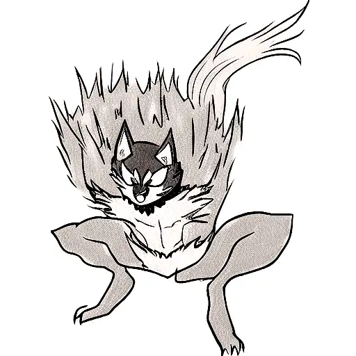 Venom Feom Spiderman As A Wolf