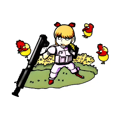 Chicken With Gun