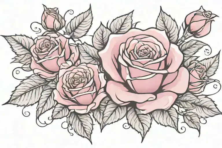 Rose Growing In Sense Of Life