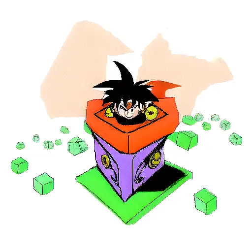 Goku On The 20 Spot Of A 20 Sided Dice