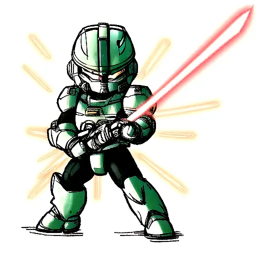 Master Chief With Energy Sword