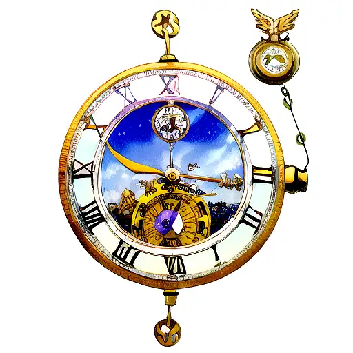 Reloj Con Alas De Angel Y Aureola