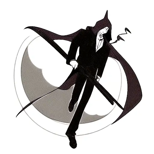 Grim Reaper Under The Moonlight