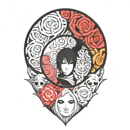 Circle No Face Inside The Circle Made