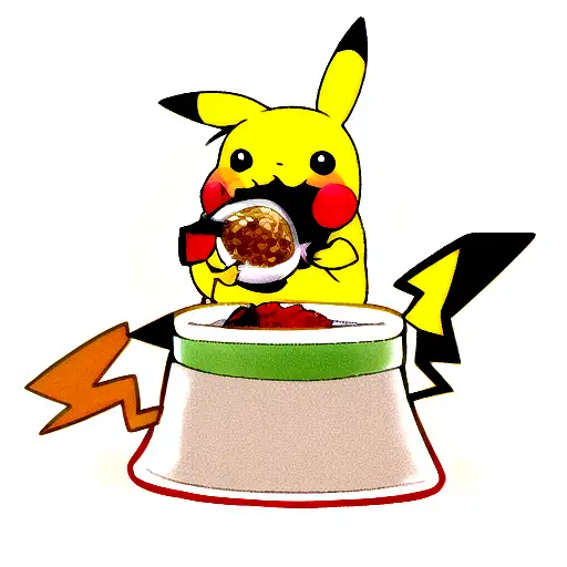 Pikachu As A Master Chef Cooking A Delicious Meal