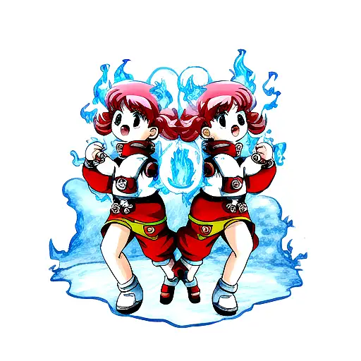 Twin Babies Made With Fire And Ice