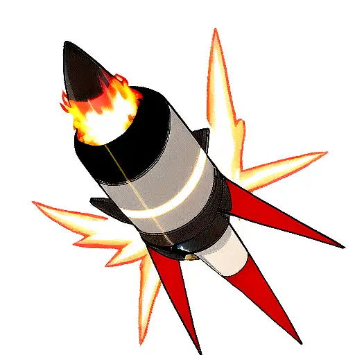 Rocket With Fire