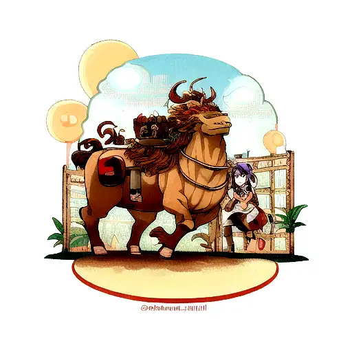 Letter H With A Bull And Dragon Ball Z Design