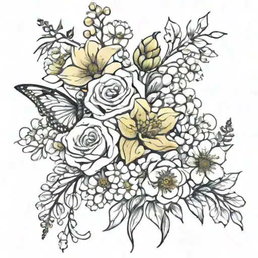 Birth Flower Bouquet