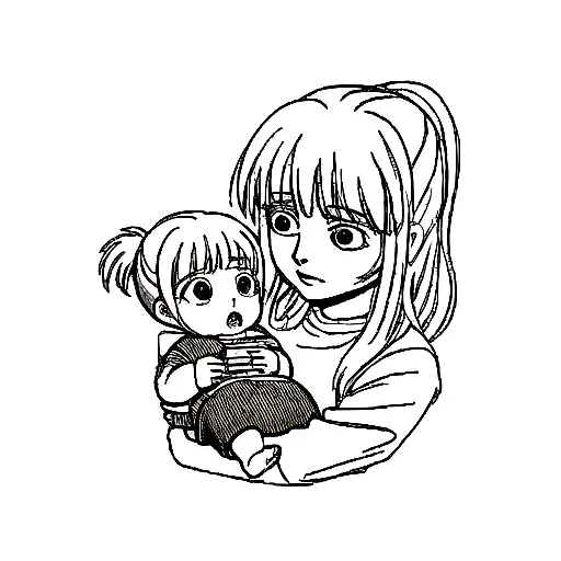 Child Killing And Dismembering His Mother With A Baby By His Side