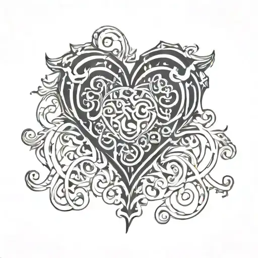 Bineeta Word On Heart Shape