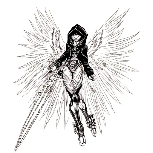 Dark Angel With Hood