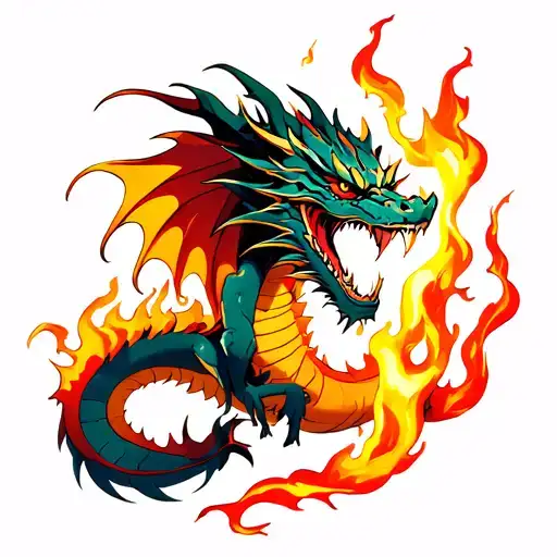 Dragon Breathing Fire