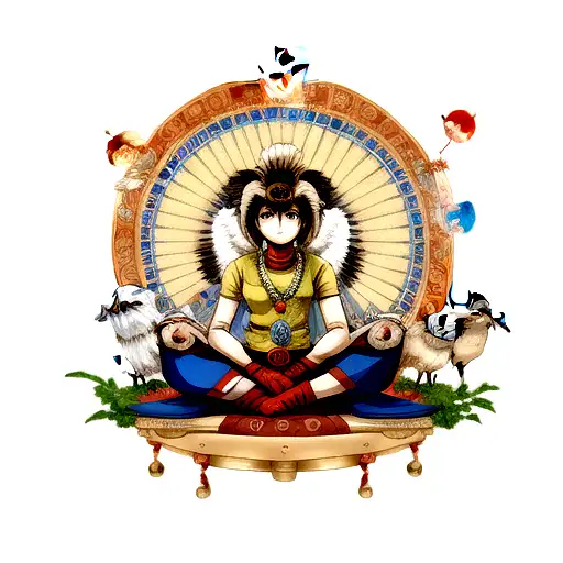 Anime With Owls And Indian Gods