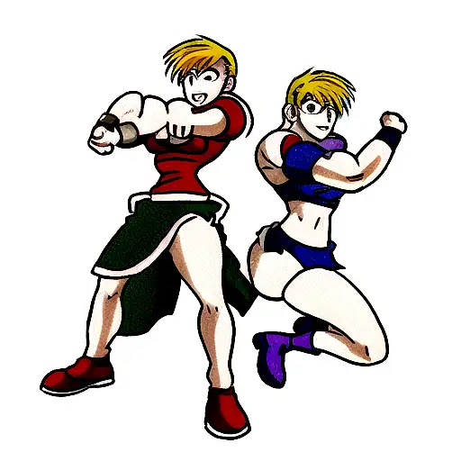 My Best Friend And I As The Protagonists From Double Dragon