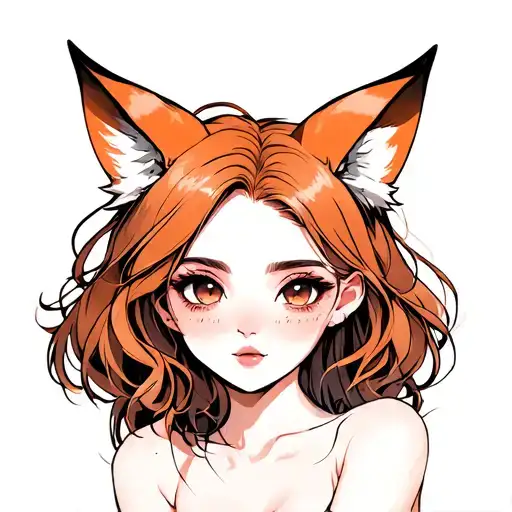 Girl With Fox Ears Cums