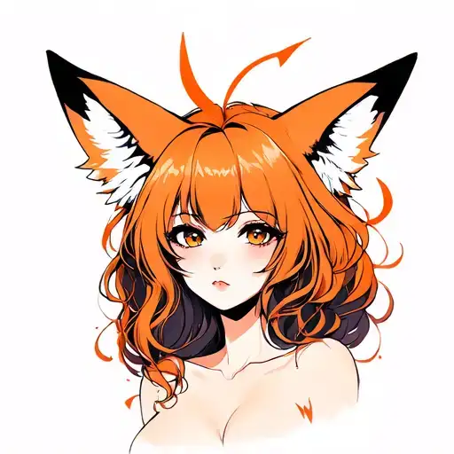Girl With Fox Ears Cums