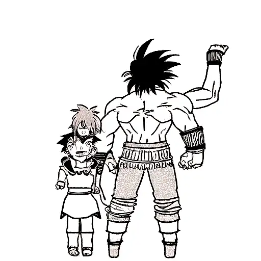 Arm Tattoo With Goku Naruto Eren And Tanjiro