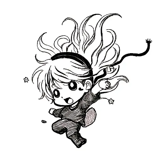 A Child Falling From A Star