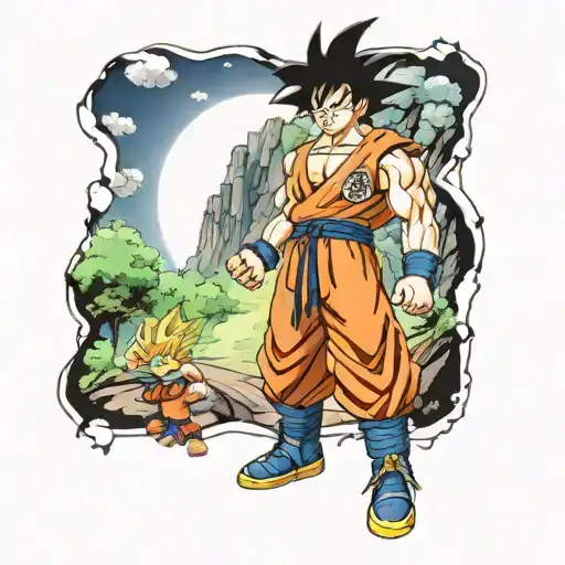 Son Goku And The Z Fighters Hiking Trail Leading
