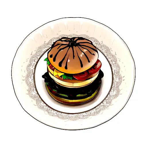 Chocolate Spider With Burger
