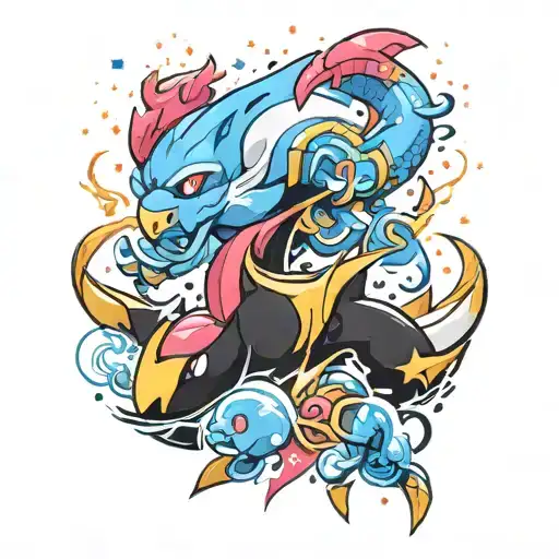 A Fusion Of Kirby's Dragon Fire Power And Blizzard Power From Kirby The Forgotten Lands Video Game