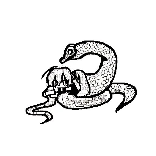 Snake Black And White