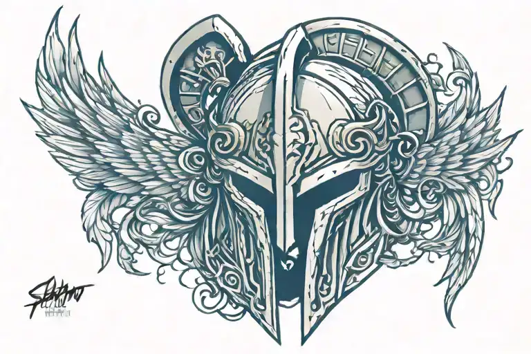 Spartan Helmet Adorned