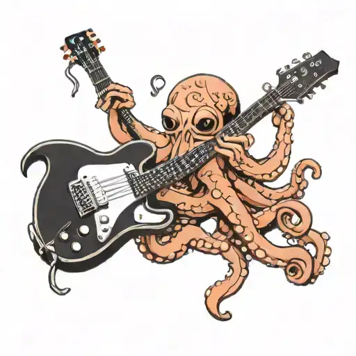 Octopus Playing Guitar